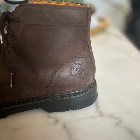 Brown Leather Timberland Boots – Size 8 Men Rugged Street Style,Outdoor Fashion - Picture 10 of 17